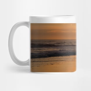 Sunrise and a Single Seagull - Panorama Mug